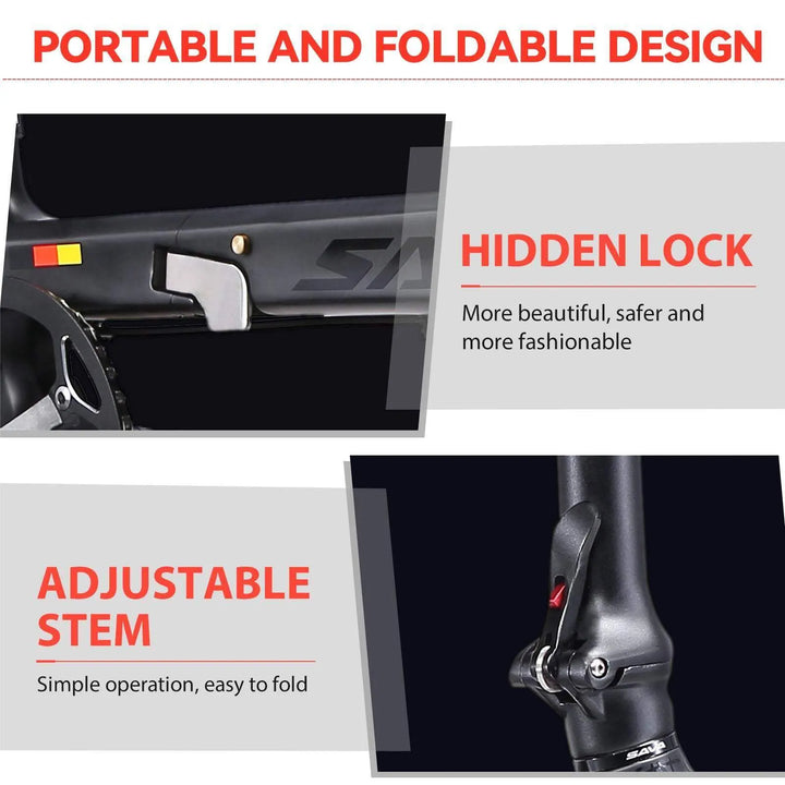 14 Inch SAVA Z0 Carbon Fiber Folding Bike - SAVA Carbon Bike