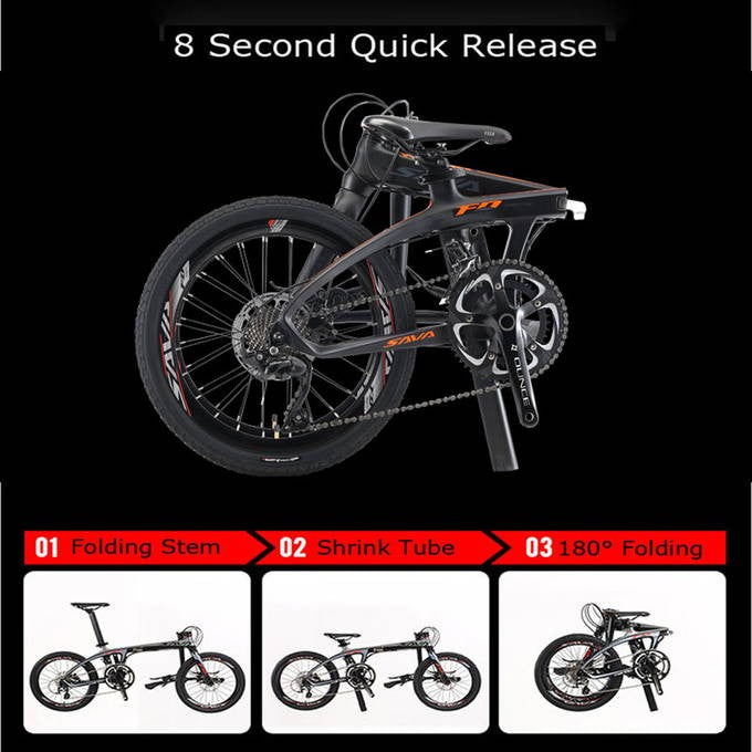easy to fold-sava z1 folding bike
