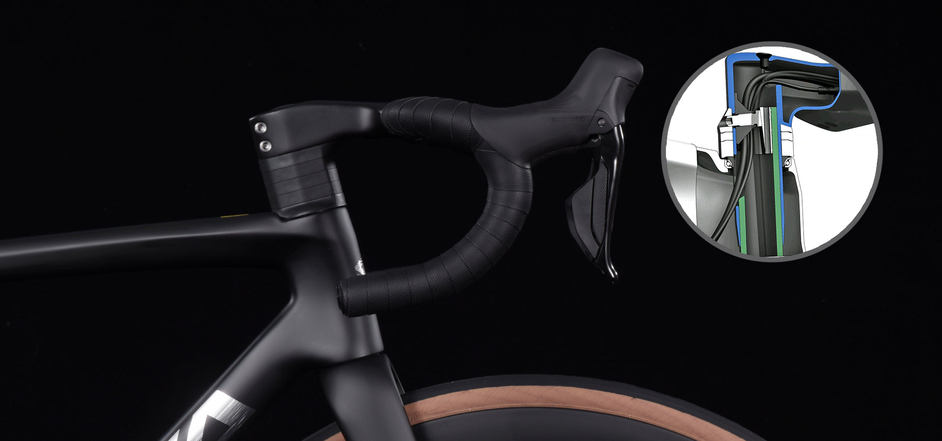 Full internal cable routing design