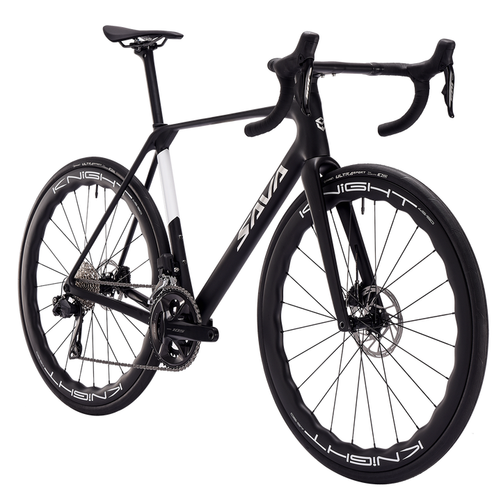 SAVA AeroX SLR7 105 Di2 Carbon Road Bike 24 speed-Knight carbon wheelsets-Black Side