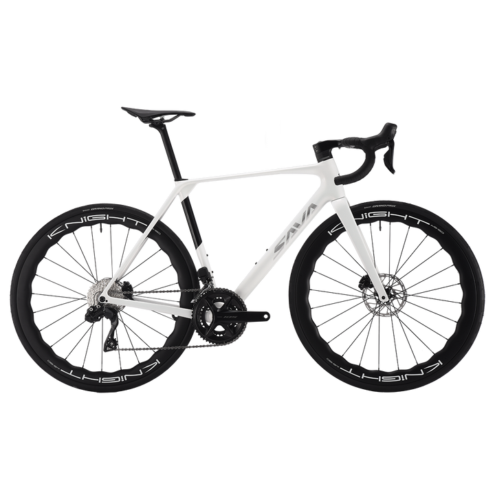 SAVA AeroX SLR7 105 Di2 Carbon Road Bike 24 speed-Knight carbon wheelsets-White