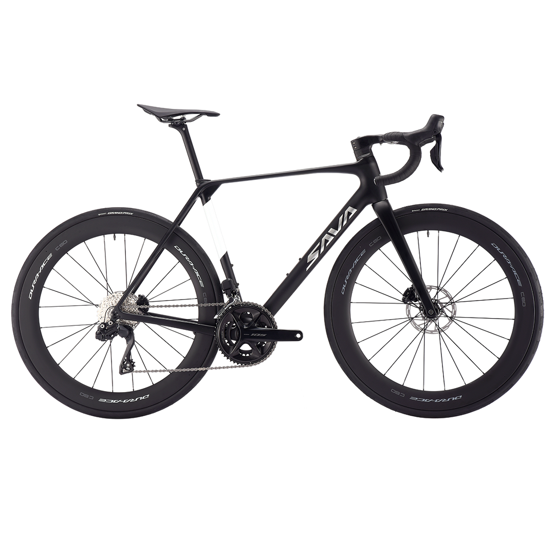 SAVA AeroX SLR7 105 Di2 Carbon Road Bike 24 speed-Dura Ace Carbon Wheesets -Black
