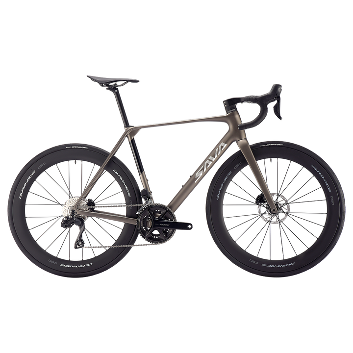SAVA AeroX SLR7 105 Di2 Carbon Road Bike 24 speed-Dura Ace Carbon Wheesets -Gray