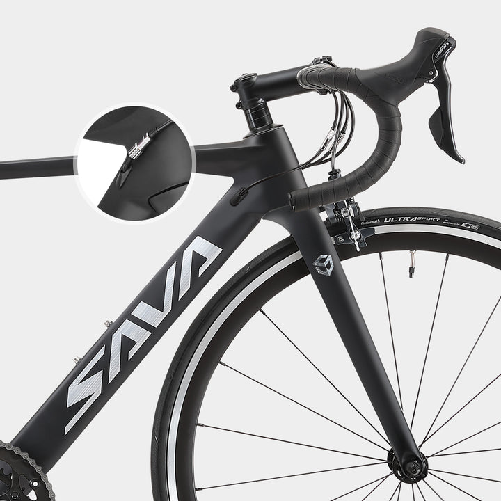 Bicicleta de carretera de fibra de carbono SAVA Warwind3.0 Shimano Sora R3000 18 velocidades
