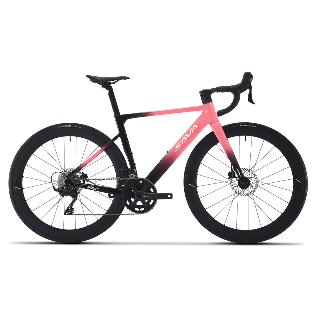 SAVA EX7-S Disc Brake Road Bike-Rosepink