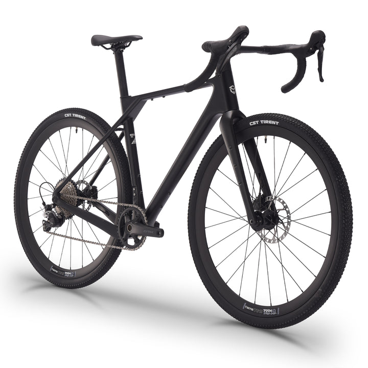 SAVA GelaroS6 carbon fiber gravel bike|shimano grx600 groupset|Flared Aluminum Handlebar|Classic Black