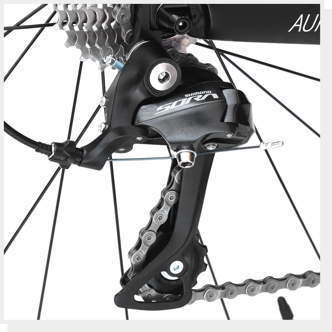 Bicicleta de carretera de fibra de carbono SAVA Warwind3.0 Shimano Sora R3000 18 velocidades