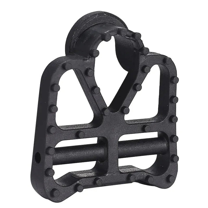 Road bike pedal to flat pedal conversion piece