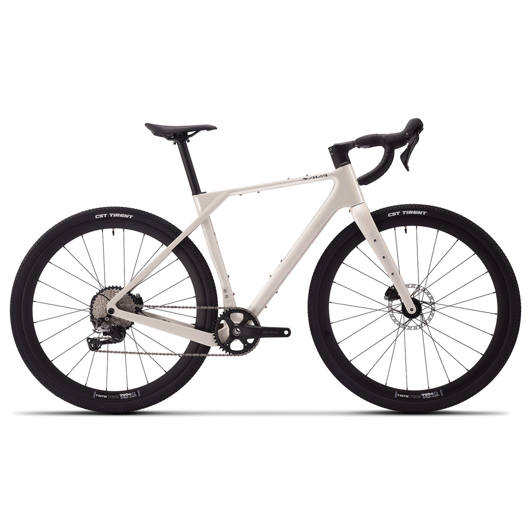 SAVA Gelaro S6 Carbon Gravel Bike-White