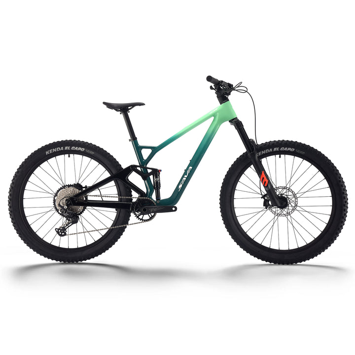 2025 The best full supsension carbon mountain bike-SAVA Titan 612 -mountain green