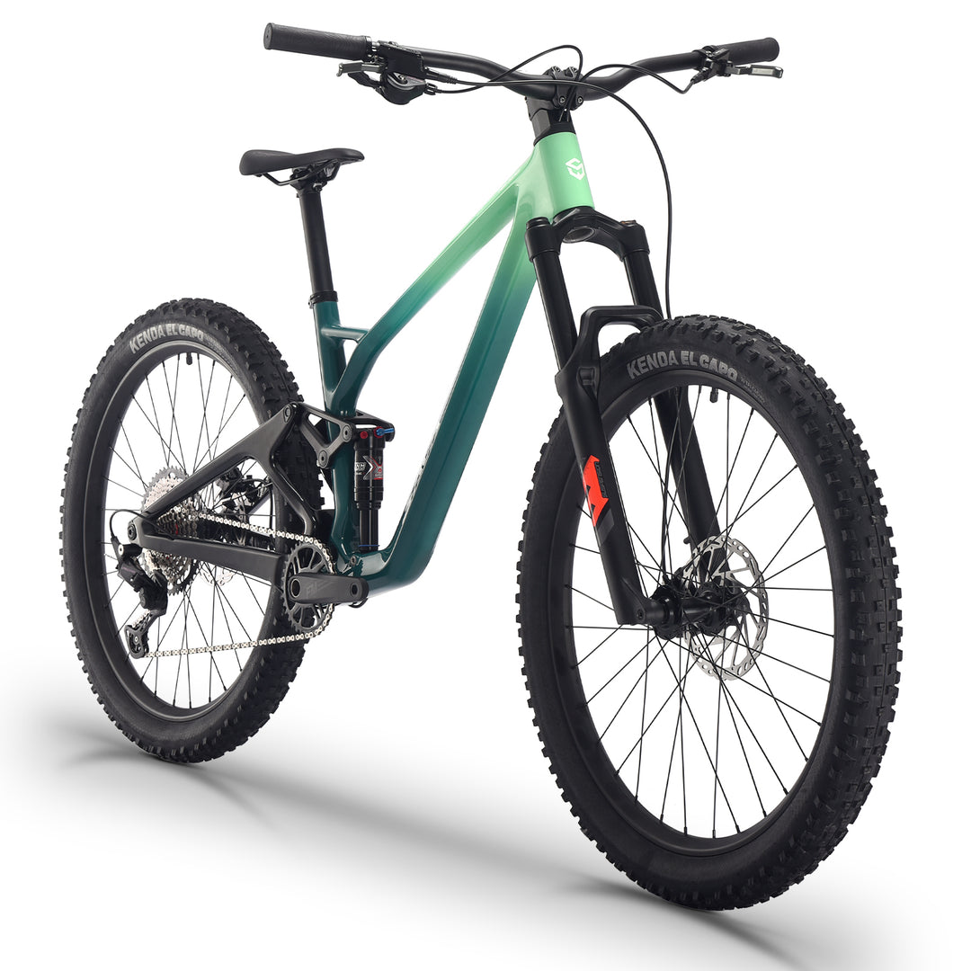 The best inexpensive full suspension mountain bike online-sava titan612-mountain green