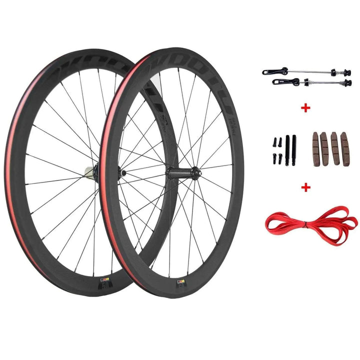 Carbon Road Bike Rims 50mm Depth Wheels 700C Carbon Wheelset - SAVA Carbon Bike
