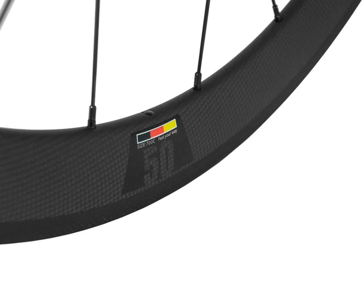 Carbon Road Bike Rims 50mm Depth Wheels 700C Carbon Wheelset - SAVA Carbon Bike