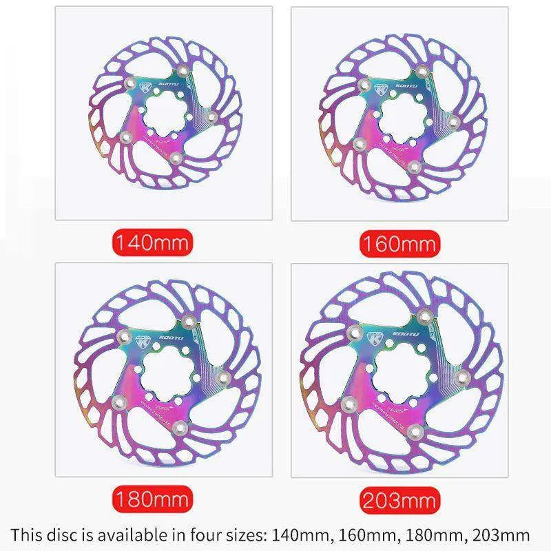 Colorful Disc Brake Floating Rotor 160mm 180mm 203mm 6 bolts Rotor - SAVA Carbon Bike