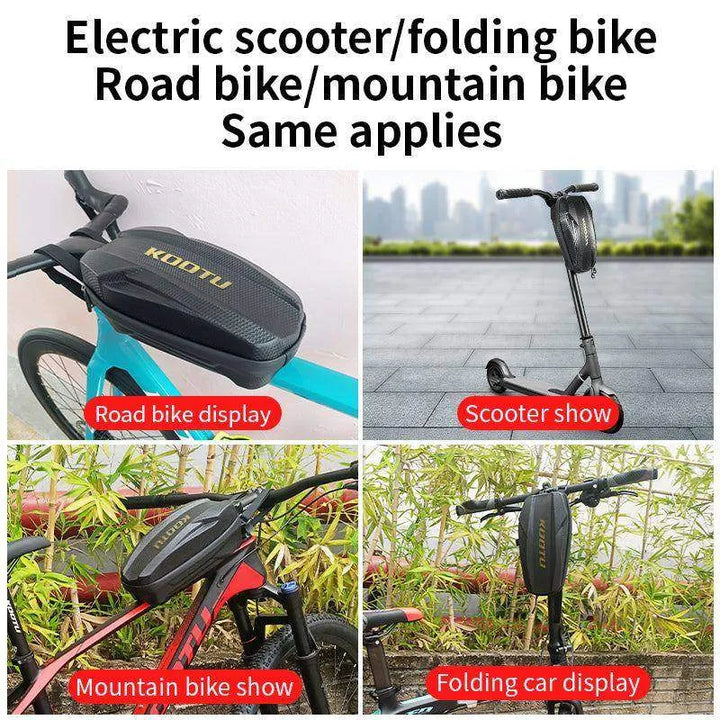 Hard Shell Waterproof Electric Scooter Front Bag Handlebar Bag - SAVA Carbon Bike