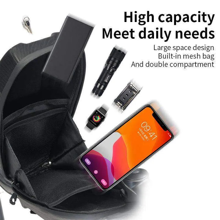 Hard Shell Waterproof Electric Scooter Front Bag Handlebar Bag - SAVA Carbon Bike