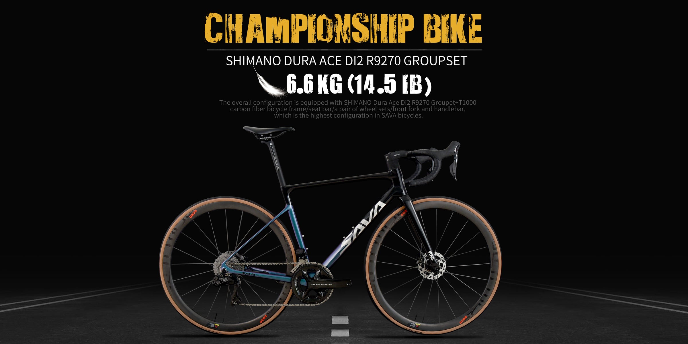 sava full carbon road bike with shimano dura ace R9270