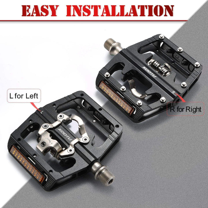 Mountain Bike Pedals 9/16" Crank With Lock Pedal And Flat Pedals - SAVA Carbon Bike