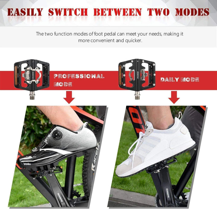 Mountain Bike Pedals 9/16" Crank With Lock Pedal And Flat Pedals - SAVA Carbon Bike