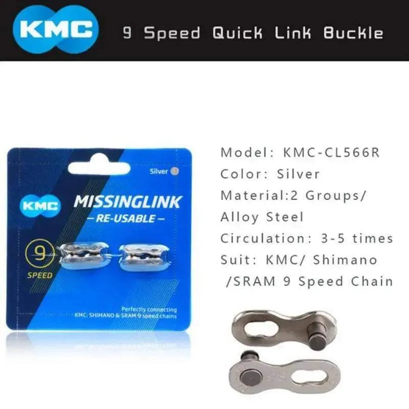 KMC Missing Link Chain Quick Links (2 Pairs) - For 6-12 Speed Shimano/SRAM/Campagnolo
