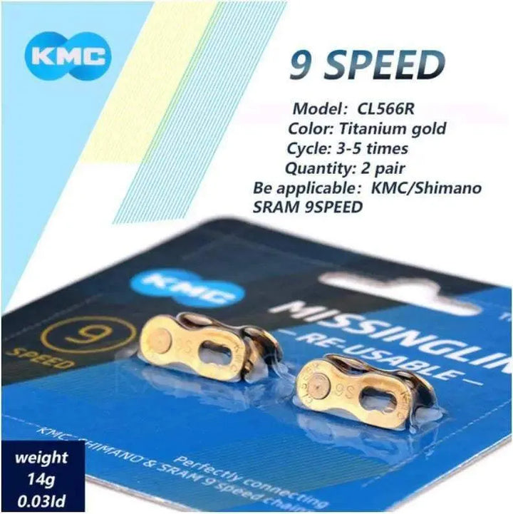 One Pair KMC Bicycle Chain Buckle 9/10/11/12 Speed Gold Bike Links - SAVA Carbon Bike
