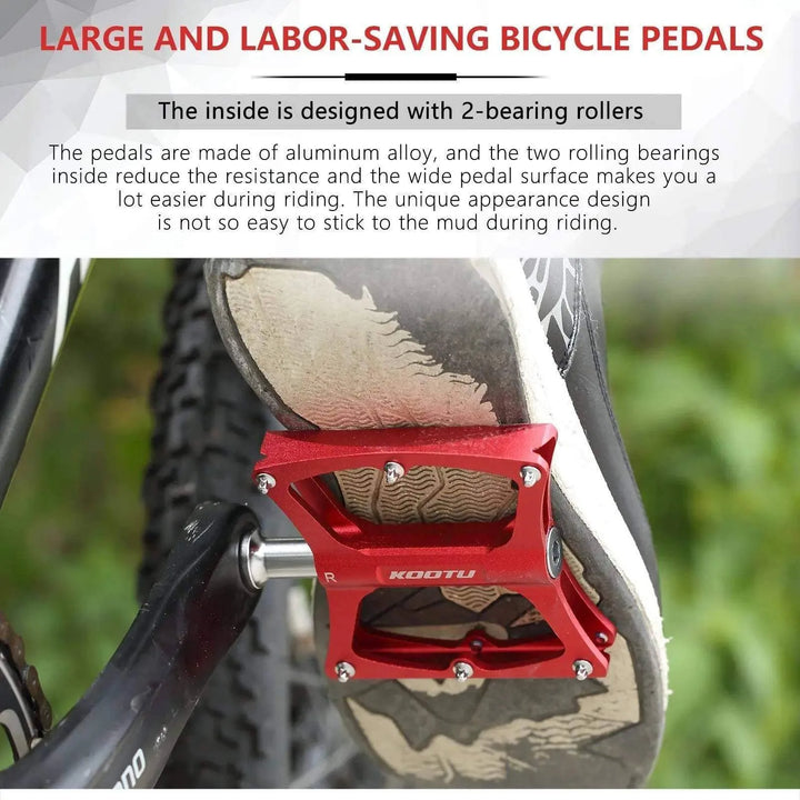 Platform Mountain Bike Pedals Aluminum 9/16" Flat Mtb Pedals - SAVA Carbon Bike
