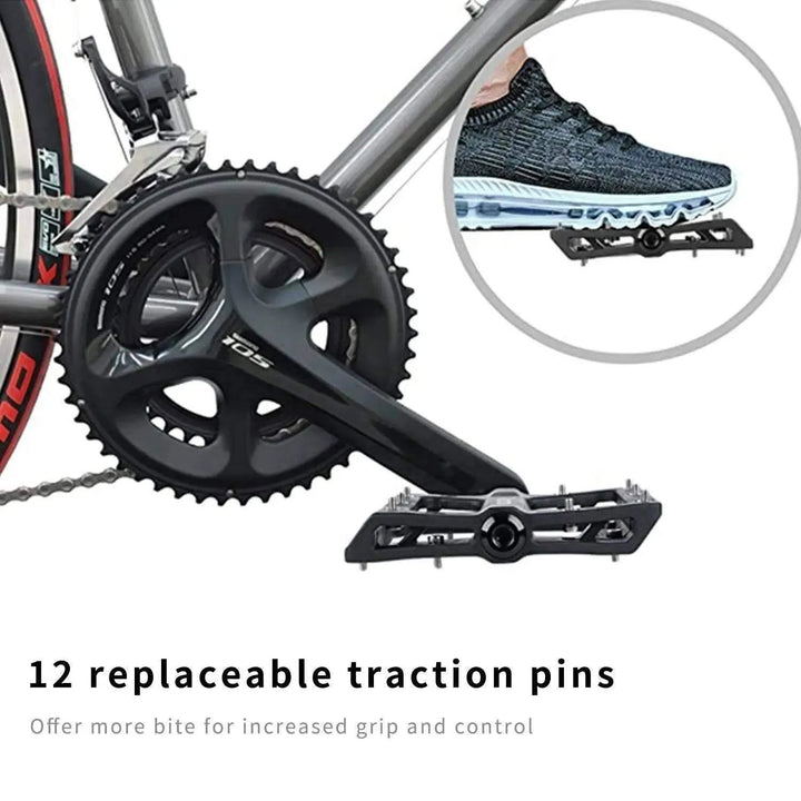 Platform Mountain Bike Pedals Aluminum 9/16" Flat Mtb Pedals - SAVA Carbon Bike