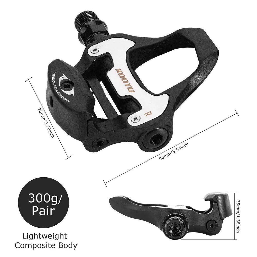 Road Bike Pedals Ultralight Aluminum Alloy Clipless Pedals - SAVA Carbon Bike
