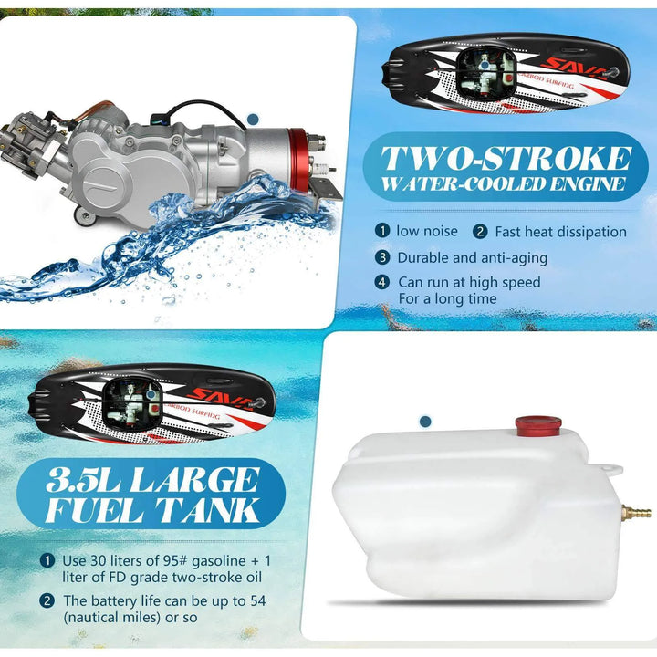 SAVA Carbon Powered Surfboard Jet Surf Board Fuel Skateboard - SAVA Carbon Bike