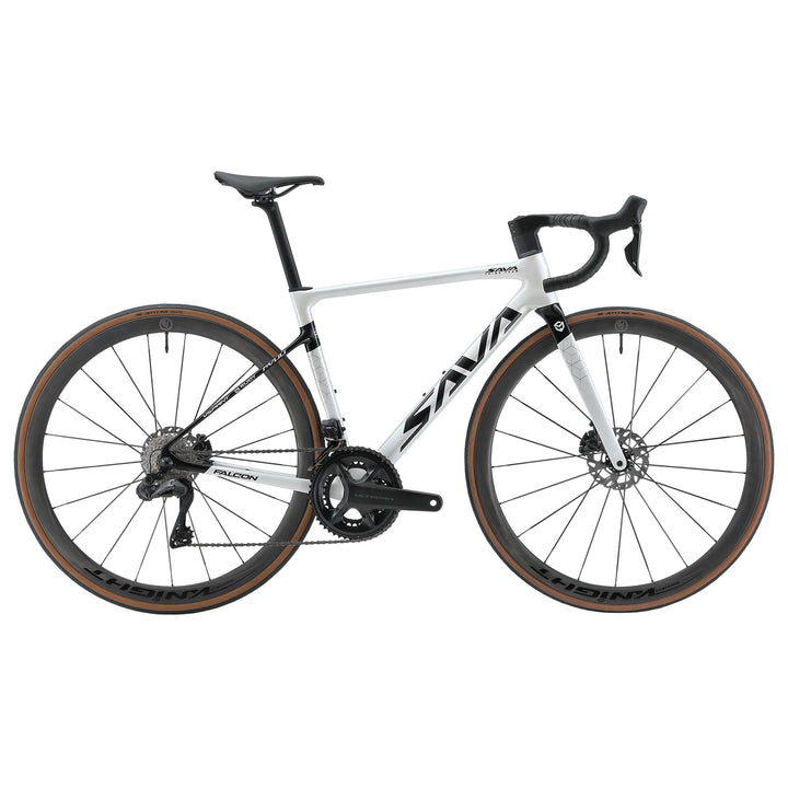 SAVA FALCON 8.0 Di2 Full Carbon Road Bike 24 Speed-Black white