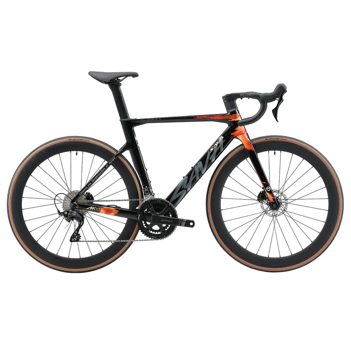 Bicicleta Ocasión Negro Rojo SAVA Phantom3.0 Carbon Road Bike 22 Velocidades