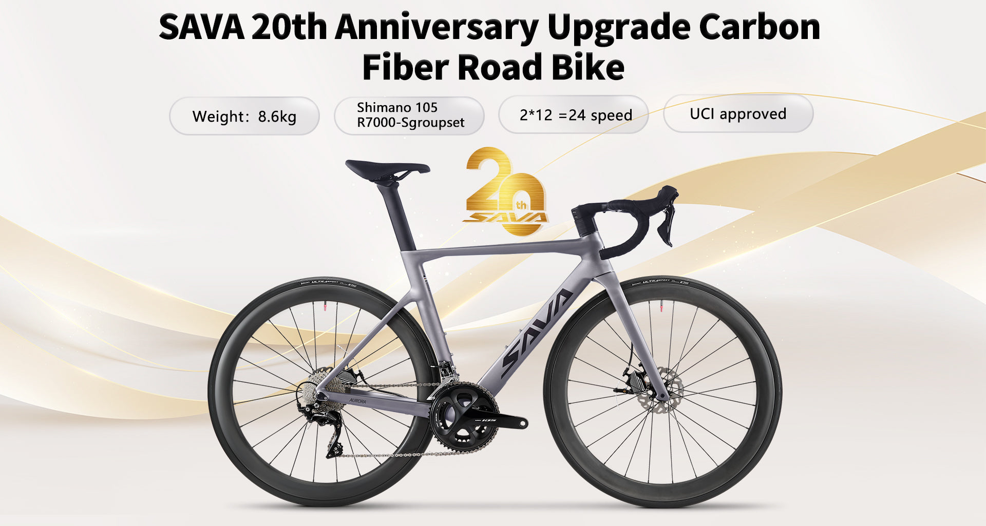 SAVA AURORA ロードバイク[アスタ] Cheapest Full Carbon Bike|Shimano 105 R7120 24Speed|SAVA