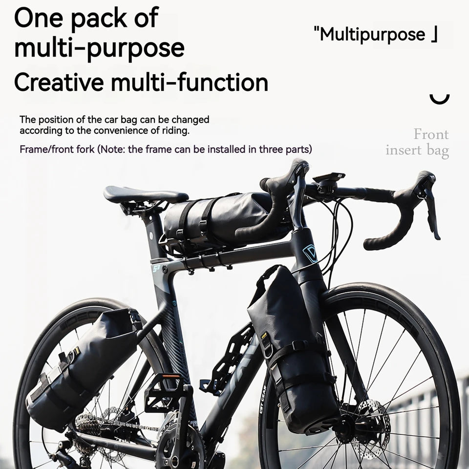 Waterproof Front Fork Bag 8.5L Black