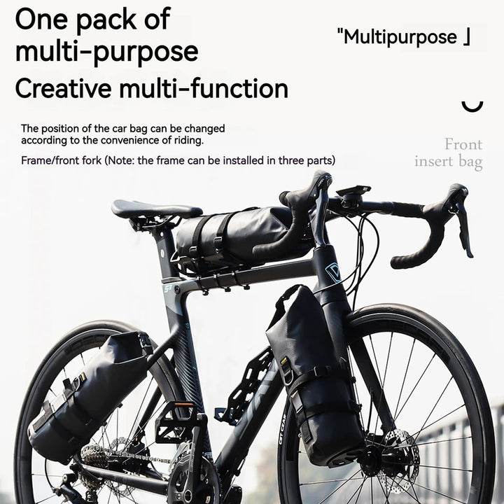 Waterproof Front Fork Bag 8.5L Black