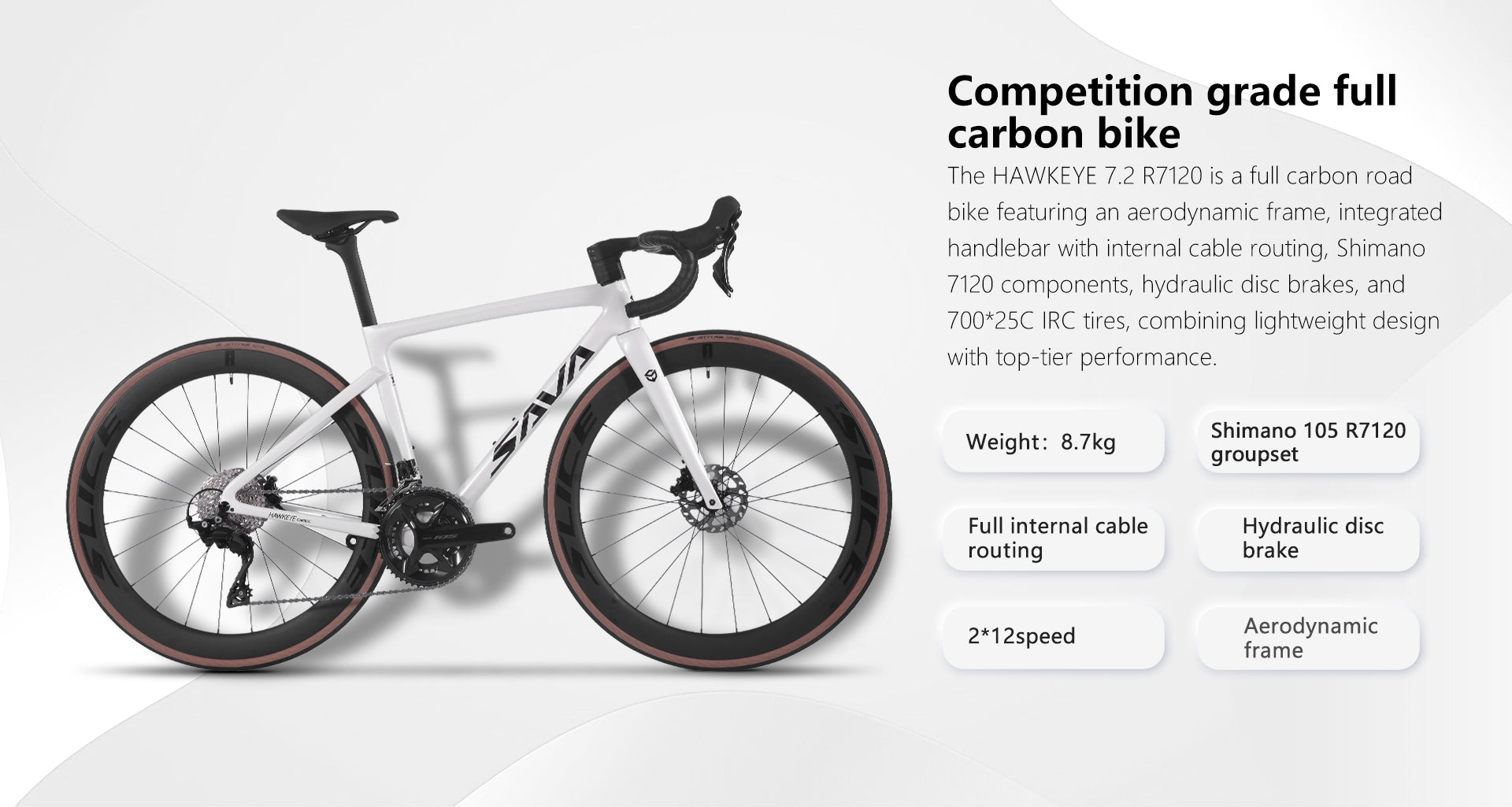 HAWKEYE 7.2 full carbon road bike