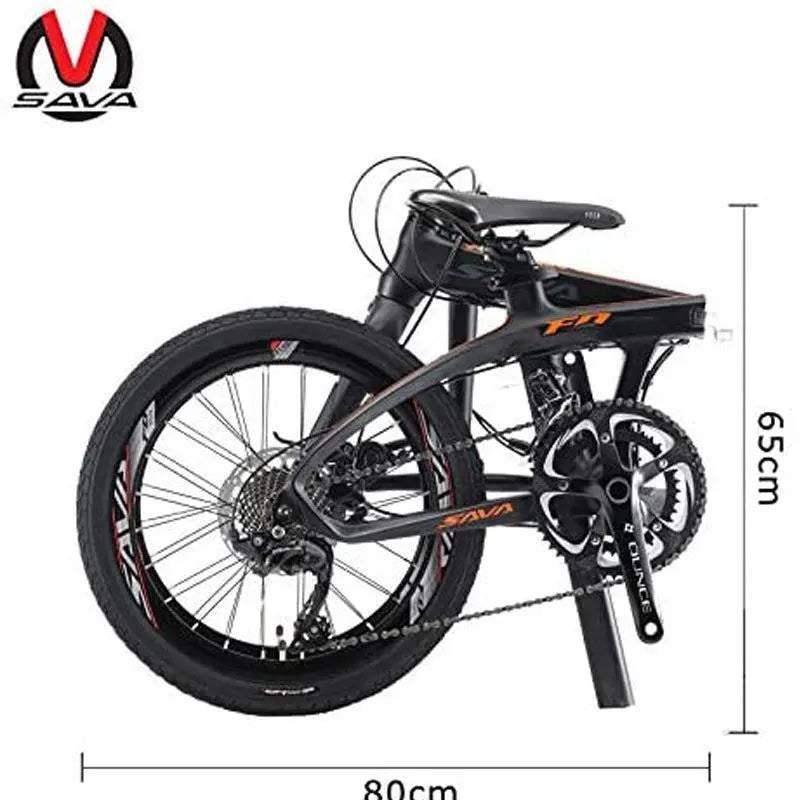 SAVA Z1 Carbon Folding Bike Shimano 4700 Disc Brake Bicycle – SAVA 