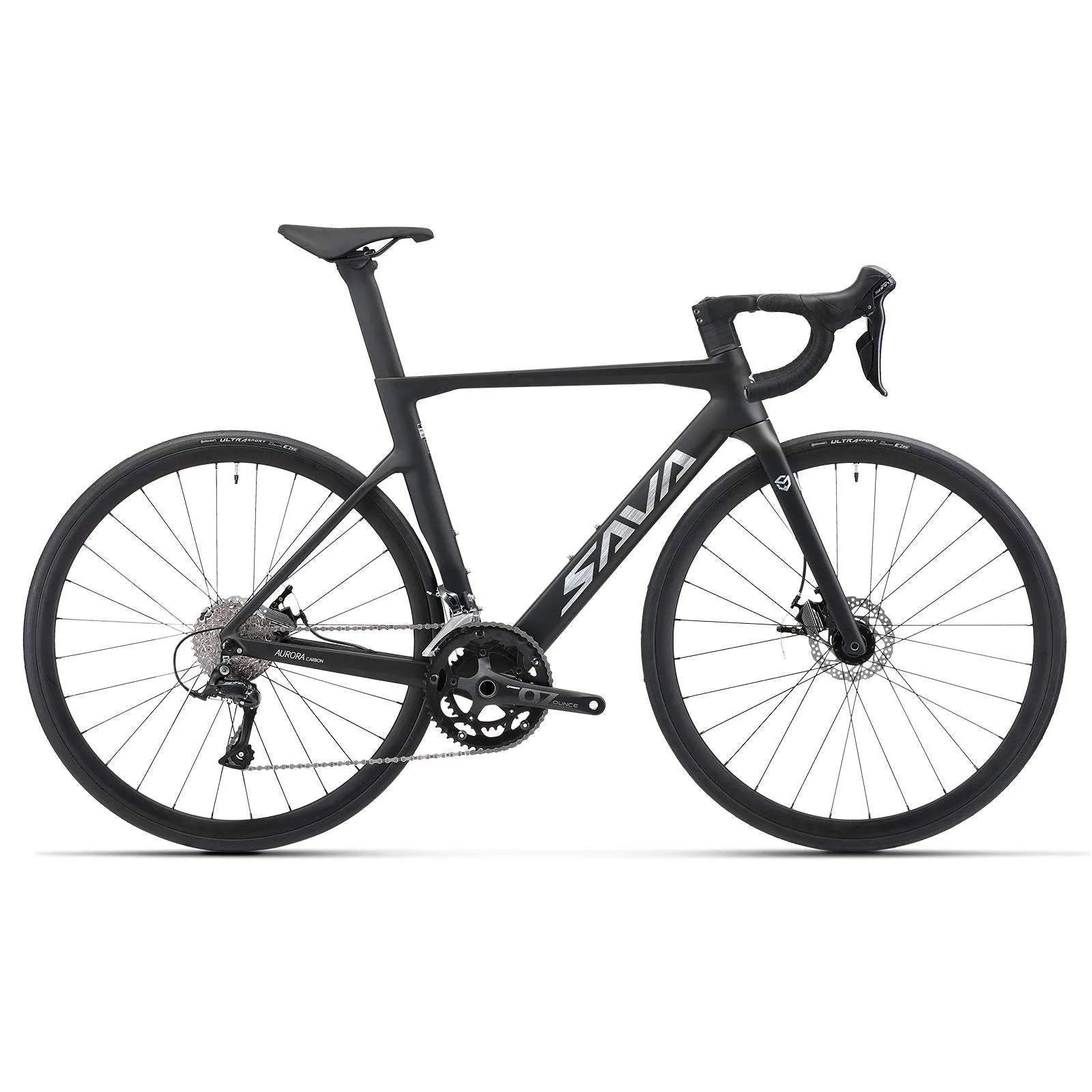 SAVA V3 Carbon Road Bike 18 Speed-Rim Brake-Shimano Sora, 51cm / Black