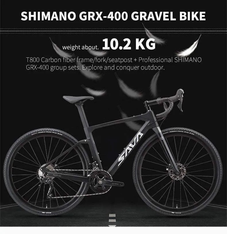 2023 SAVA HULK 4.0 Carbon Gravel Bike 20 Speed - SAVA Carbon Bike