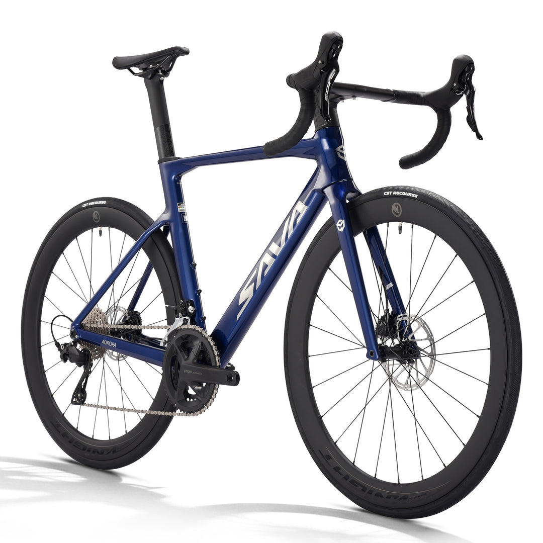 SAVA AK105 Full Carbon Racing Bike 24 Speed -Hydraulic-Shimano 105 R7120, Gray / 54cm(L)(5'11