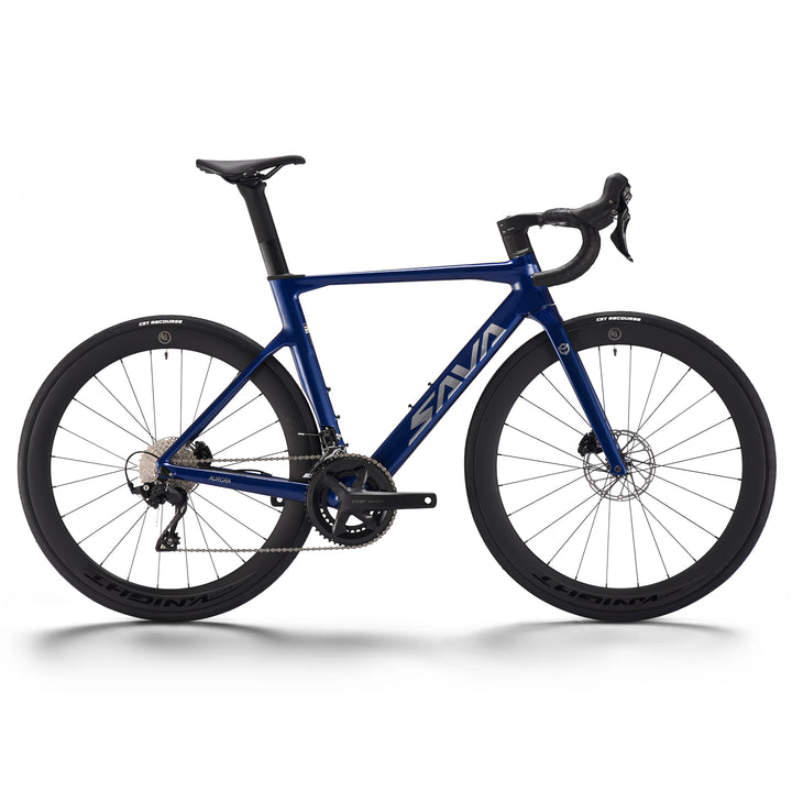 2026 SAVA A7L PRO 105 R7120 carbon road bike blue side profile main product image