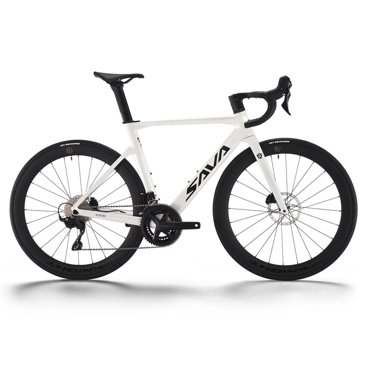 2026 SAVA A7L PRO Full Carbon Road Bike-White-Front view