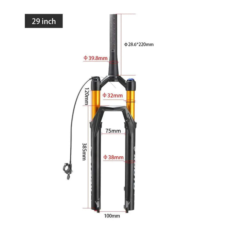 27.5'' 29'' Air Spring Aluminum Mountain Bike Fork - SAVA Carbon Bike