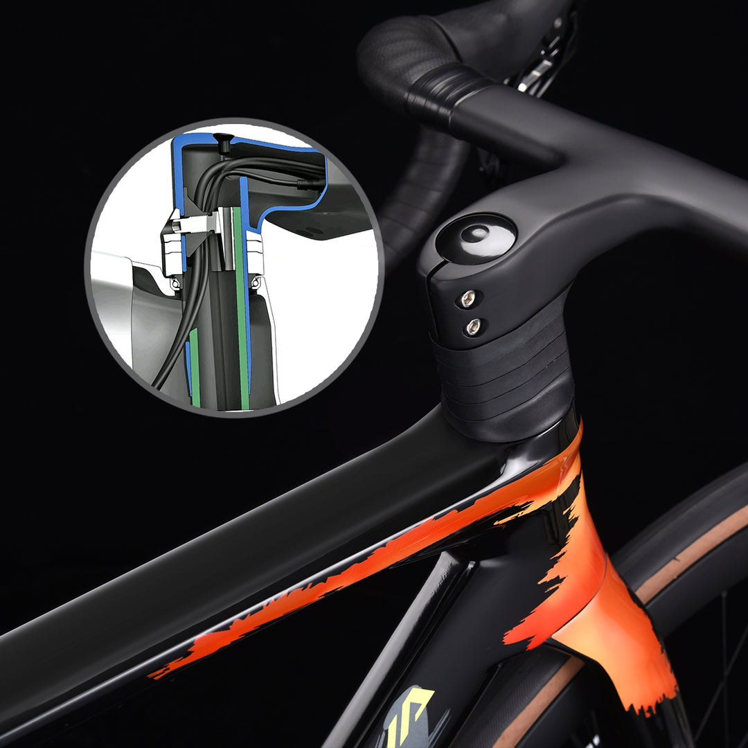 Full integrated cable routing handlebar-AK105