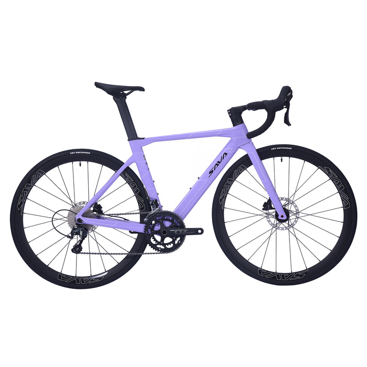 A4 carbon road bike with SENSAH hydraulic road bike-purple