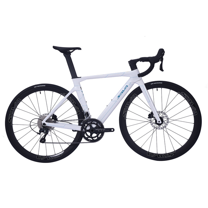 A4 carbon road bike with SENSAH hydraulic shifter levers-white