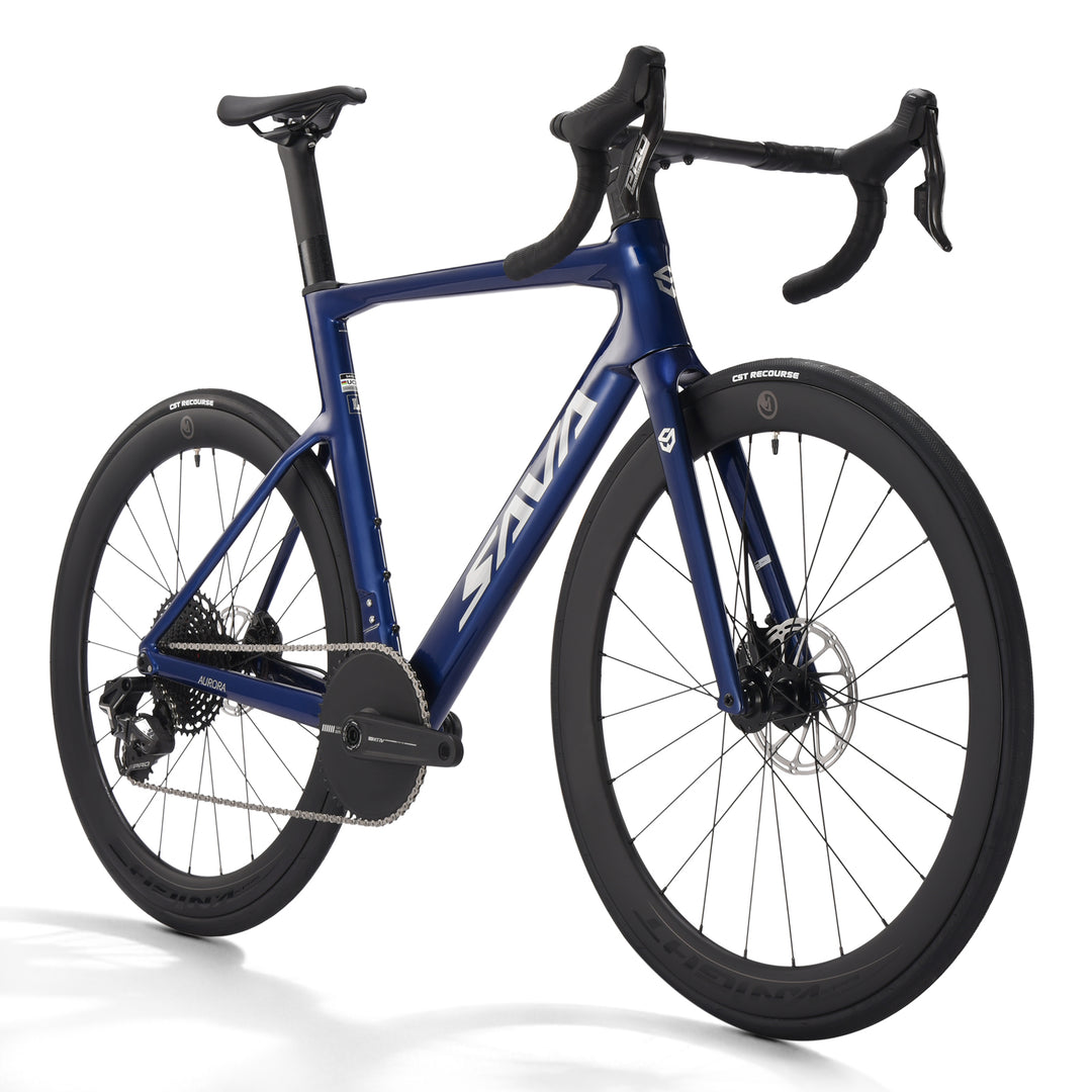 Blue 2026 a7 se electronic shifting carbon race bike-Front view