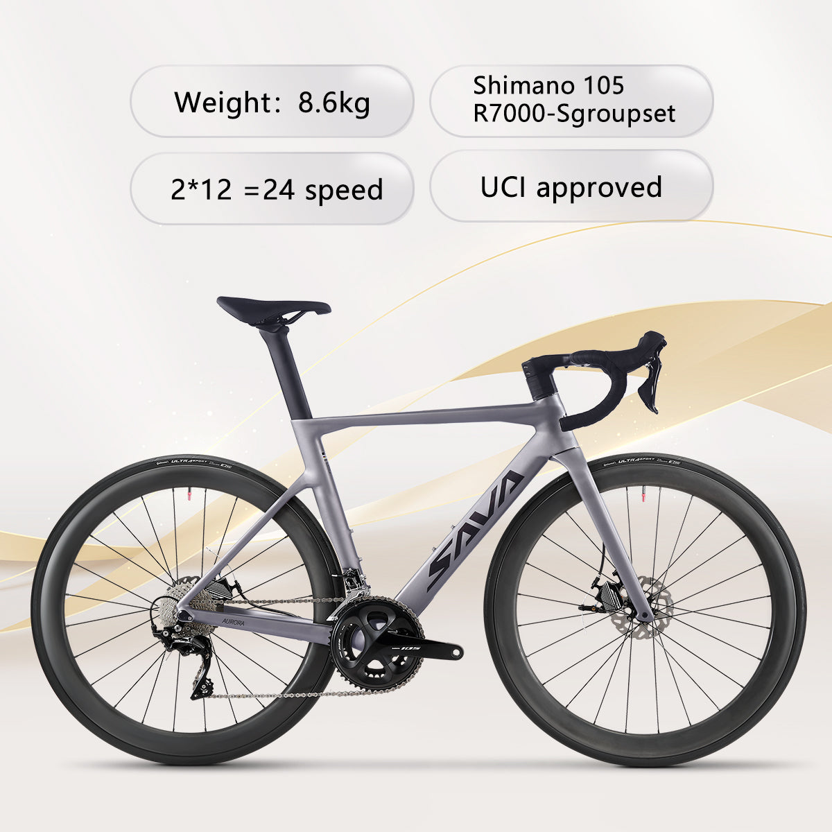 カーボンロードバイク Shimano 105 RALEIGHロードバイク】/フルカーボン/SHIMANO 105 重量7・9kg