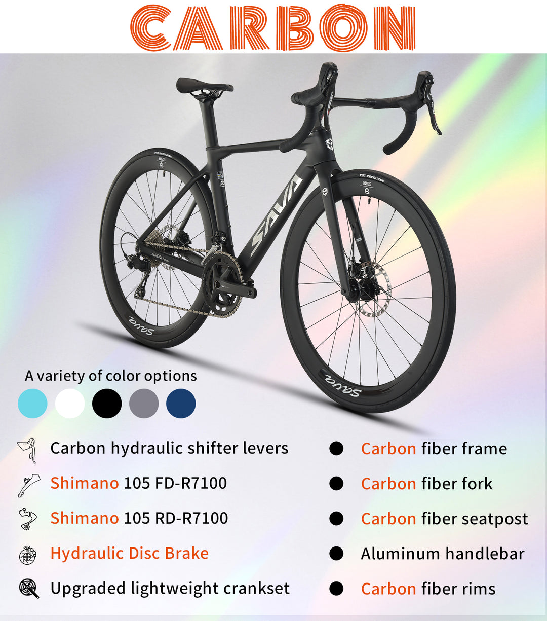 A7 carbon fiber bike configuration