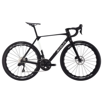 SAVA AeroX SLR7 105 Di2 Carbon Road Bike 24 speed-Knight carbon wheelsets-Black