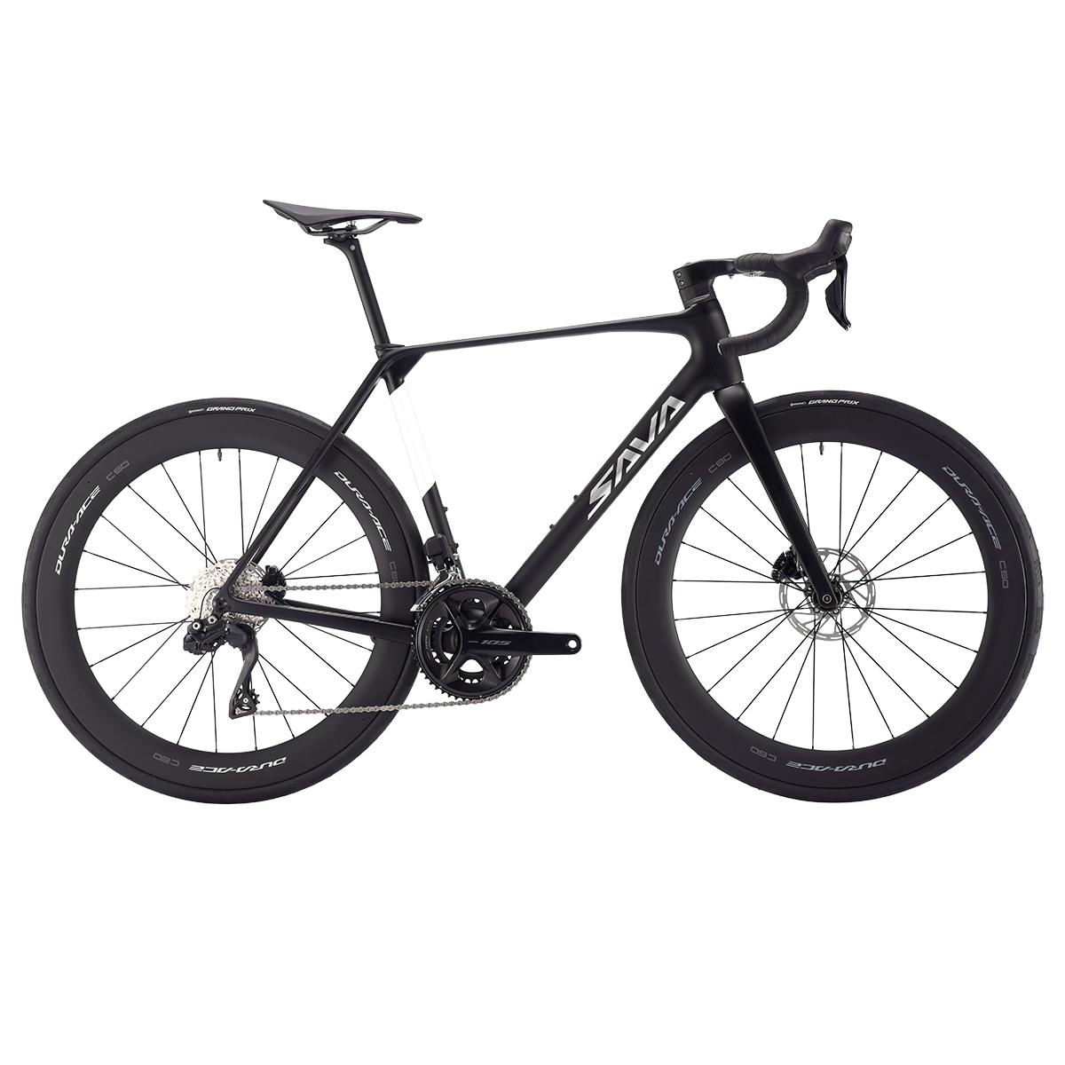 Sava bicicleta de estrada de carbono completo integrado guiador de carbono dura ace di2 24 velocidades bicicleta de corrida
